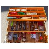 tackle box with contents