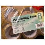 8 rolls packing tape with dispenser