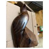 Eagle wood carving