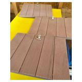 three photo clip frames dusty rose color