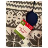 grey and white mini tree skirt