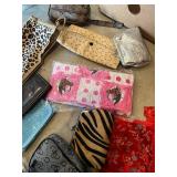 assorted wallets and coin purses