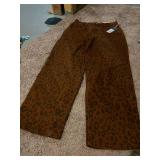 cheetah print jeans womens size 4 NWT