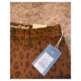 cheetah print jeans womens size 4 NWT