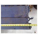 Welcome Bench Made From Ammo Crate - KSU Wildcats