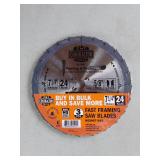 Cmt 7 1/4" 24t Contractor Framing & Decking Circular Saw Blades(3 Pack)