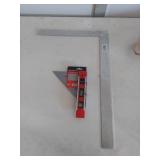 Framing Square 16" X24" with Torpedo Level and Rafter Square