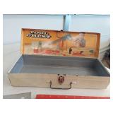 2 Vintage Kids Toolboxes with Tools