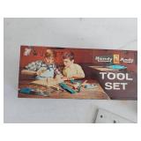 2 Vintage Kids Toolboxes with Tools