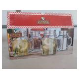 Home Essentials and Beyond Country Chic 4 Piece Paneled 17 oz. Mug Set