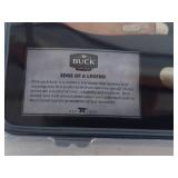 2 Buck Knives in Collectors Tin - Trapper and Toothpick Combo