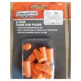 safety glasses and ear plugs