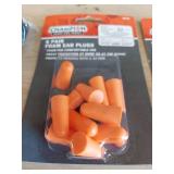 safety glasses and ear plugs