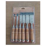 6pc. Wood Chisel Set: 1/4", 1/2", 3/4", 1", 1-1/4" & 1-1/2"