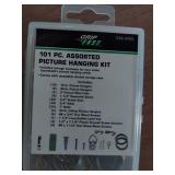 Grip Fast 101 Piece Picture Hanging Assortment - Hangers Wire Nails Craft