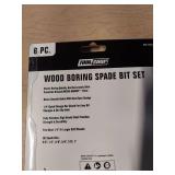6pc Spade Drill Bit Set Wood Boring - 3/8" To 1"