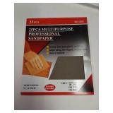 9" X 11" Sandpaper - 25 Pcs