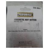 (2) 9 Pc Magnetic Nut Driver Setter Bit Sets - SAE and Metric