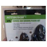 Pittsburgh 3 Pc Curved Jaw Locking Pliers Set