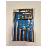 Torquesmith 16pc Tool Socket Adapter & Extension Bit Set
