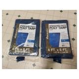 (2) 6 ft X 8 ft Tarps