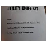 33 Pc Utility Knife Set - 3 Knives and 10 Replacement Blades for Each
