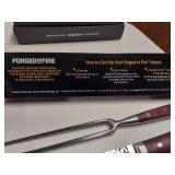 Forged in Fire 2 Pc Carving Set - 8in Carving Knife and 7in Carving Fork
