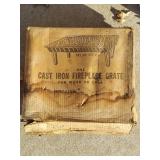 Cast iron fireplace grate