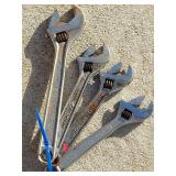 (4) Crescent brand Adjustable wrenches