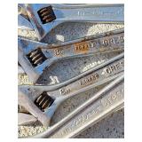 (4) Crescent brand Adjustable wrenches