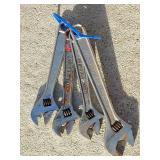 (4) Crescent brand Adjustable wrenches