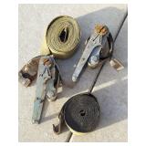 (2) 3 In. Ratchet straps
