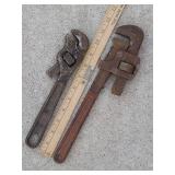 2 Pipe wrenches