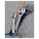 3 Adjustable wrenches