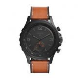 Hybrid Smartwatch - Q Nate Dark Brown Leather