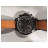 Hybrid Smartwatch - Q Nate Dark Brown Leather