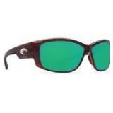 Costa Del Mar Luke Tortoise Rectangular Sunglasses