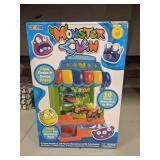 JOYIN Mini Claw Machine Game Toy Candy Grabber & Prize Dispenser Vending Machine Toy Grabber Arcade Game with 10 Plush Characters and 8 Capsules