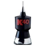 K40 K40A 57.25" Base Load CB Antenna Kit with Stainless Steel Whip and Black/Red K40 Logo