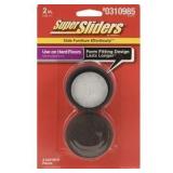 Waxman Consumer Group 4333295n 2" Self-Stick Felt Bottom Round Furniture Sliders 4 Count