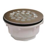 2" PVC Shower Stall Drain with Receptor Base and Stainless Steel Strainer ,PartN