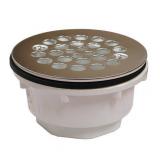 2" PVC Shower Stall Drain with Receptor Base and Stainless Steel Strainer ,PartN
