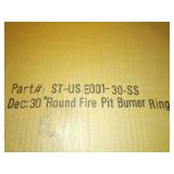 30" Round Fire pit burner ring # ST-US-E001-30-SS - Retails for $135