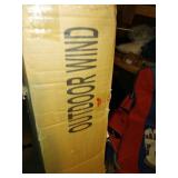 OUTDOOR WIND HAMMOCK WITH STAND, YELLOW, GREEN, BLUE - Retails for $95