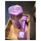 6 pound purple dumbells Retails for $30