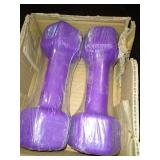 6 pound purple dumbells Retails for $30