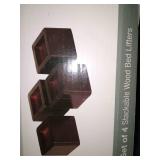 Stackable Wood Bed lifters Set of 4 - Retails for $23