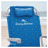 Tommy Bahama 5 Position Blue/Yellow Beach Chair - retails for $77