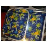 Tommy Bahama 5 Position Blue/Yellow Beach Chair - retails for $77