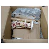 ALPHA HOME Swivel Bar Stool Adjustable Airlift Counter Height Bar Stool Kitchen Dining Cafe Hydraulic PU Leather Bar Chair with Padded Back and Black Chromed Metal Base, Grey,1PC